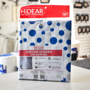 Cortina de baño con ganchos HiDear