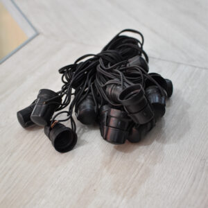 Guirnalda eléctrica con portalámparas